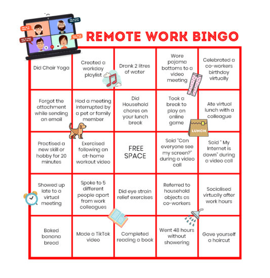 Bingo Board Game for Remote Teams
